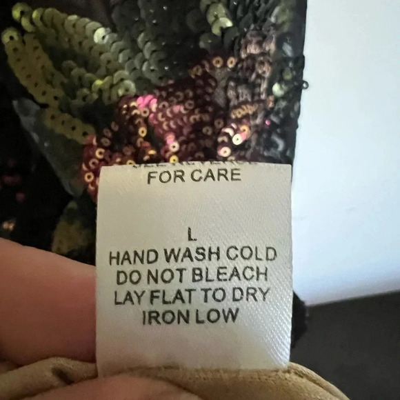 Lovely Day Floral Sequin Halter Dress Size Large Fairycore - Picture 8 of 9